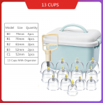 32 purki vaakumkuppude masseerija Ventosa iminappad purgikomplekt plastikust vaakum-imemisteraapia tassikomplekt massaažipurgid