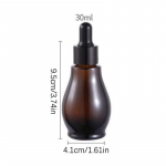 1 tk tilgutipudelid 5&ndash;10 ml reaktiivi silmatilgad merevaigukollane klaas aroomiteraapia vedeliku pipetiga pudel korduvt&auml;idetavad pudelid reisimiseks 20ml