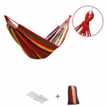 Canvas Hammock Outdoor Swing &Uuml;mberminekuvastane Sleeping Hang telkimistarvikud