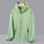 Moodsad p&auml;ikesekaitsekreemid Suvised meeste riided vabaaja Upf 50 &otilde;hukese kapuutsiga paari suures suuruses suvejoped 2XL roheline