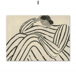 Abstraktne Triipude Joon Kurv T&uuml;druk Geomeetriline P&otilde;hjamaade Plakatid Muster Seinakunst L&otilde;uendimaal Ja Prindid Pildid Elutoa Sisustus 70x100cm No Framed