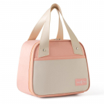 Suure mahutavusega kaasaskantav s&ouml;&ouml;gikott V&auml;rskelt s&auml;iliv silindriline isoleeritud s&ouml;&ouml;gikarp, &uuml;mmargune alumiiniumfooliumist toiduainete termiline jahutuskott