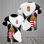 Ungari meeste T-s&auml;rk Veteran Soldier Crew Kaelusega l&uuml;hikeste varrukatega &uuml;laosa Ungari liputr&uuml;kiga &uuml;lisuur lahedad meester&otilde;ivad Camisa 2XL
