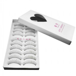 10 Pairs Natural Fashion Eyelashes Silmameik Pikad kunstripsmed h&otilde;redad must