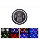 7-tollised &uuml;mmargused LED-esituled auto RGB Halo Ring Angel Eyes Off Road H4 LED-lamp Lisaudutuli Wrangler Harley Jk Tj Lj jaoks 1 piece