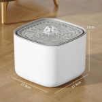 1tk 3L kassi veepurskkaev automaatne tsirkulatsioonifilter suure mahutavusega filtreeriv kassi veejook USB elektriline vaigistatud kasside veejaotur valge