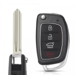 3/4 nupuga &uuml;mberp&ouml;&ouml;ratav kokkupandav auto kaugjuhtimispuldi v&otilde;tmehoidja &uuml;mbris HYUN.DAI Mistra Santa Fe Sonata Tucson Accent I30 I40 I45 jaoks 3 Buttons Trumpet TOY40