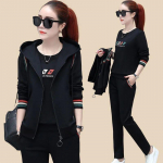 Kevad S&uuml;gis Vest Kolmeosaline Komplekt Naistele &Uuml;likonna Versioon Pikkade Varrukatega Top Vabaaja Spordir&otilde;ivad Elegantne Naiste Atmosf&auml;&auml;riline ja Vabaaja Kolm &Uuml;likonda XXL khaki