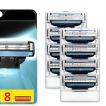 8 TK Blade Men raseerimiskassetid Raseerimiskasseti habemenuga terad 8pcs