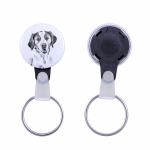 Brittany Spaniel, Brittany Wiegref - keychain with a dog portrait, pendant with the brand's own Art-Dog graphics