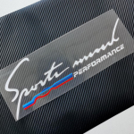 1 x helkur Sports Mind Tootja /// M Performance kleebis Vin&uuml;&uuml;l auto esitulede kleebis Kapoti kapoti kleebis (14*40 cm) valge