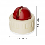 Noateritaja Iminapp K&ouml;&ouml;gi Teritusriist Vaevatu T&auml;pne Teritamine Koka- ja Damaskuse Nuga jaoks Turvaline Iminappalus 5.8x5.8x5.3 punane