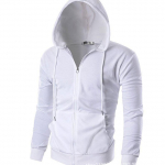 S&uuml;gis- ja talvine meeste massiivne t&otilde;mblukuga dressipluus Meeste vabaaja spordisviiter Pusad Jope Sport kardigan jakk Meeste kampsun XXXL valge