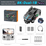 2024. aasta uus V186 Pro Mini Drone 8K HD ESC kaamera takistuste v&auml;ltimise Wifi Fpv harjadeta optilise vooluga aerofotograafia UVA QuadRotor droon laste m&auml;nguasi 1 battery hall