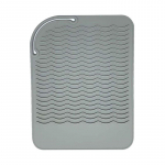 Silikoonist kuumakindel matt juuksesirgendajale lameraud lokirulli t&ouml;&ouml;riistad hall v&auml;rv