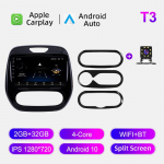 Auto Raadio Android Auto Carplay Renault Captur Clio 2011-2018 Multimeediam&auml;ngija Peaseade Stereo GPS Navigatsioon BT WIFI 2+32GB 2+32GB