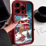 N103 uusaasta H&auml;id j&otilde;ule disainikunst Soft Angel Eyes telefoni&uuml;mbrised Samsung S23 S24 Ultra S21 A54 A34 A13 A14 A06 A24 Realme OPPO p&otilde;rutuskindel kate Samsung A03