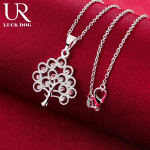 925 h&otilde;bedane j&otilde;ulupuu ripats Kaelakee Moodsad pulmaehted O-45CM