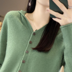 Naiste ka&scaron;miirist sviiter Qinghe ka&scaron;miir 30% ka&scaron;miir 70% vill Naiste s&uuml;gis- ja talvine ka&scaron;miirist pullover pehme ja soe XL