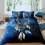 Unen&auml;op&uuml;&uuml;dja Voodipesukomplekt Elegantne Boheemlaslik Tekikott Queen 240x220 Etniline Tekikott &Uuml;hekohaline Kahekohaline King Tekk Voodikate 135x200cm 2pcs gray