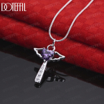 925 h&otilde;bedast tsirkoonist ripatsiga kaelakee Moodsad pulmaehted S-40CM'