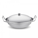 Roostevabast terasest kuivkatel &uuml;mmargune kuivpott alkoholiahi V&auml;ike kuumapott-pott induktsioonpliit 11 inches