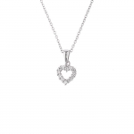 Kaelakee - Carlotta - 925 Sterling Silver Roodium Plated - Tsirkooniumoksiid - Pikkus 42 cm - Naised h&otilde;be