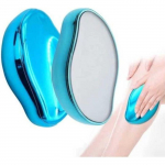 Gomme &agrave; Cheveux En Cristal, Pierre &eacute;pilatoire Indolore En Cristal Magique, Outil D'&eacute;pilation En Verre &eacute;pilation Physique, (Blue)