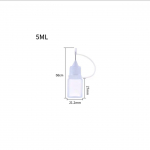 PE pinhole plastist pigistatav pudel eeterlike &otilde;lide, v&auml;rvide ja n&otilde;ela doseerimiseks 5 ml