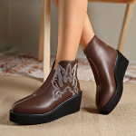 Kingad naistele 2024 Suures suuruses pahkluu Naiste saapad Retromoodsad naiste saapad Tikand &Uuml;mmargune varvas Selg T&otilde;mblukk Kiilud Naiste kingad 36 must