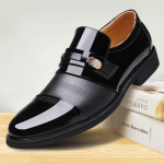 Meeste Inglismaa Hingavad Oxfords Patentnahast Kingad Slip-On Ametlikud Kingad 38 must