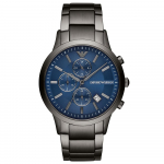 Emporio Armani Meeste k&auml;ekell AR11215, sinine numbrilauaga metallist rihm must