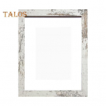 Puidust pildiraam Minimalistlik pildiraam pleksiklaasist kattega lauaplaadile seinakinnitusega pildiraam kodukontori sisekujunduseks L valge