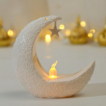Moon Star k&uuml;&uuml;nlajalad Araabia k&uuml;&uuml;nlajalg Moodne romantiline k&uuml;&uuml;nlajalg S&ouml;&ouml;gilaud Keskuse kaunistused Festivali kodukaunistus valge