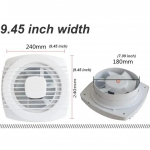 220V 4/6/8tolline 110/150/180mm vaikus Ventileeriv Tugev v&auml;ljat&otilde;mbeventilaator akna seinale Vannitoa WC K&ouml;&ouml;ki paigaldatav us