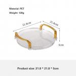 Majapidamises kasutatavad teetassid, veetassid, plastikust teealused P&otilde;hjamaade puuviljataldrik Kaubanduslik s&auml;ilitusalus PET kerge luksuslik ringikujuline kandik