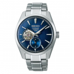 SEIKO Presage terava servaga automaatne sinise kettaga avatud s&uuml;damega meeste k&auml;ekell SPB417J1 sinine