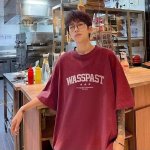 Uus l&uuml;hikeste varrukatega T-s&auml;rk meestele suvel, Korea stiilis trend, lihtne poolvarrukatega topp, Hongkongi stiilis vaba vabaaja br&auml;ndi T-s&auml;rk M must