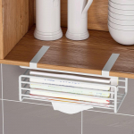 Iron Rack for Paper Towels under Cabinet, Easy Setup Holder must