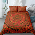Barokk Mandalat Vintage M&otilde;is Tekikott Komplekt Kuningas Kuninganna Kahekohaline T&auml;iskohaline Kaksik &Uuml;hekohaline Suurus Poiste Voodipesu Komplekt 140x200cm