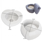 Reljeefne roosi&otilde;ie hoiukarp silikoonvormid vaigule k&uuml;&uuml;nla purgi kaunistuse vorm armastus retro k&uuml;&uuml;nlajalg s&uuml;da betoonist tassi vorm