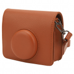 Kiirkaamerakott Kerge luksusliku tekstuuriga PU-ga &uuml;hilduv kaameranahast &uuml;mbris Fujifilm Mini EVO jaoks pruun