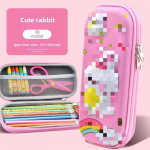 3D multikas EVA pinal - Avar, mustust h&uuml;lgav kirjatarvete kott &otilde;pilastele, poistele ja t&uuml;drukutele 3D-Cute Rabbit