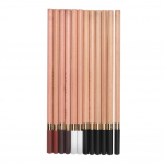 12 TK 4 v&auml;rvi joonistuspliiatsid Puidust s&ouml;est joonistuspliiatsiga kunstitarbed koos kinkekarbiga