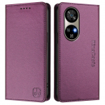 Luksuslik nahast &uuml;mbris INFINIX Zero40/Smart9/Hot 50i/Note 40 40X/HOT20 jaoks, RFID-blokeering, kaardipesa, magnetkinnitus, tugijalg, p&otilde;rutuskindel klappkaas Infinix Hot 40i 4G tumelilla v&auml;rv