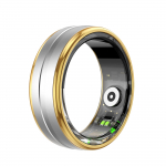Nutikas ring s&uuml;dame l&ouml;&ouml;gisageduse vere hapnikusisalduse verer&otilde;hu m&otilde;&otilde;tjad mehed, naised, fitnessi j&auml;lgija, sport IP68 veekindel Bluetooth r&otilde;ngas 18.3mm(size 8) must
