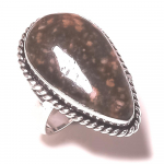 Leopard Skin Gemstone Ring Handmade Unique Thanksgiving Gift Jewelry 6 l6j60