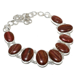 Rainbow Jasper Handmade 925 Sterling Silver Gift Jewelry Necklace 18 r6z94