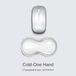 Randmetoega hiirematt, klaviatuuritugi, libisemiskindel silikoonist l&auml;bipaistev lauaarvuti kontori m&auml;ngukonsool, hiire randmetugi