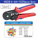 Pressimist&ouml;&ouml;riistad tangid elektriline torukujuline klemmikarp HSC8 10S 0,25-10mm2 6-4B/6-6 0,25-6mm2